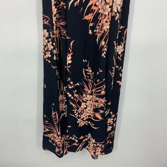 Joie Almona Dress Maxi Black Floral Print Sleeveless Button NWT - Picture 14 of 15